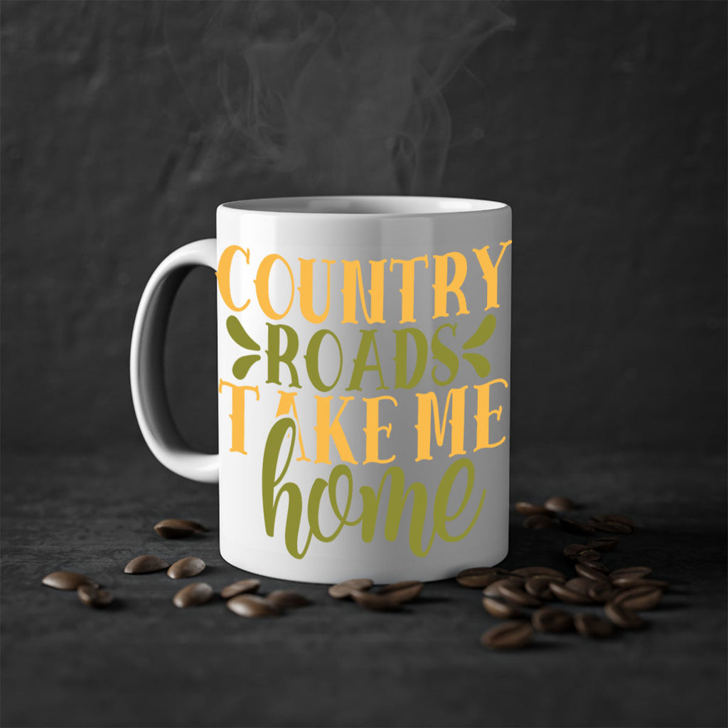 country roads take me home 19#- Farm and garden-Mug / Coffee Cup